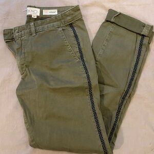 Anthropologie Pilcro Chino Relaxed Fit Pants with Stripe - 25